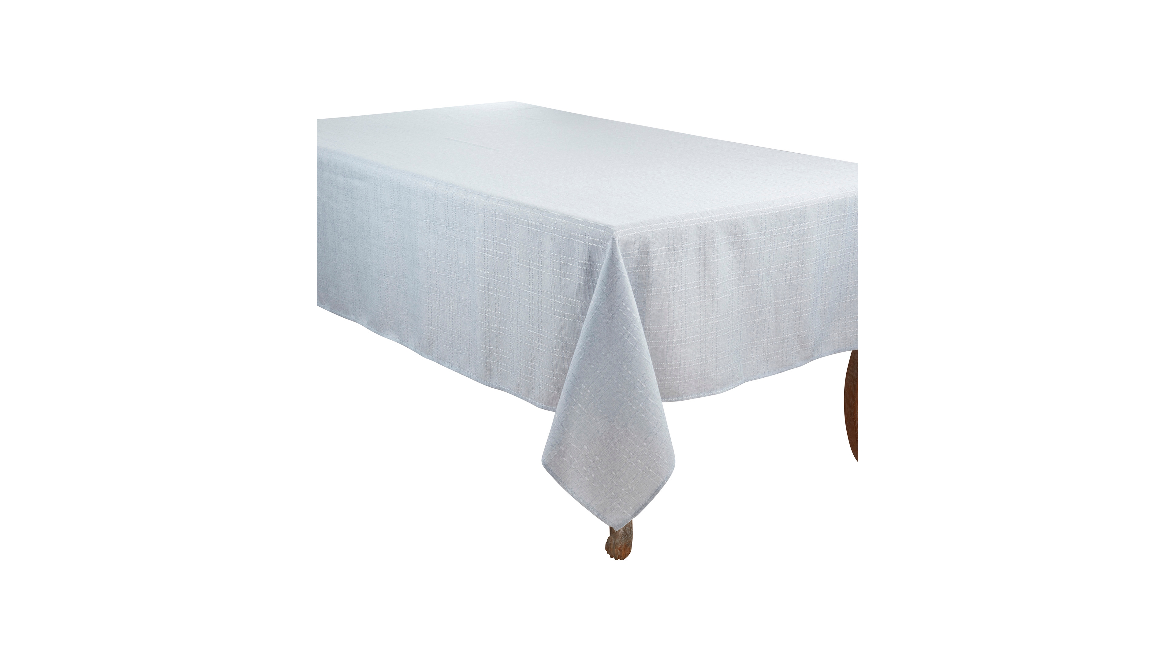 Saro Lifestyle Classic Stitched Plaid Tablecloth, 65" x 90"
