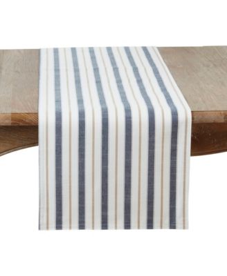 Modern Striped Table Runner, 16" x 90"
