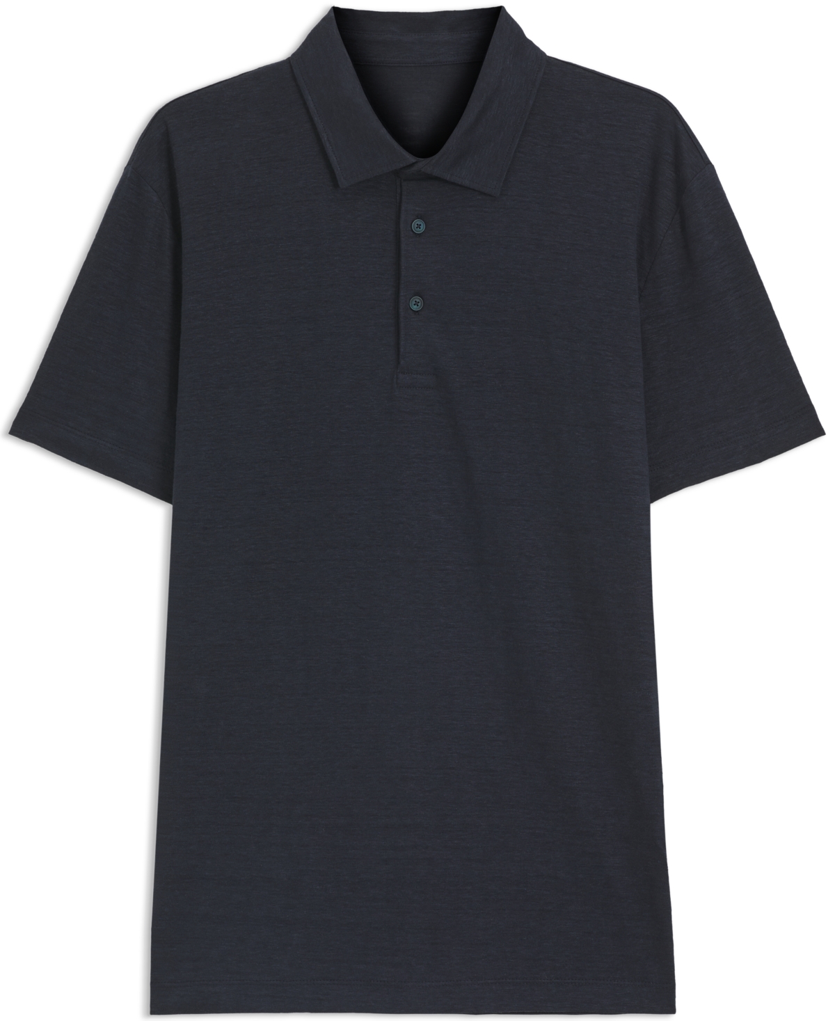 Hugo Boss Regular-fit Knit Polo Blended With Cotton In Black