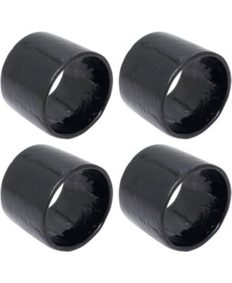 Radiant Capiz Napkin Rings, Set of 4