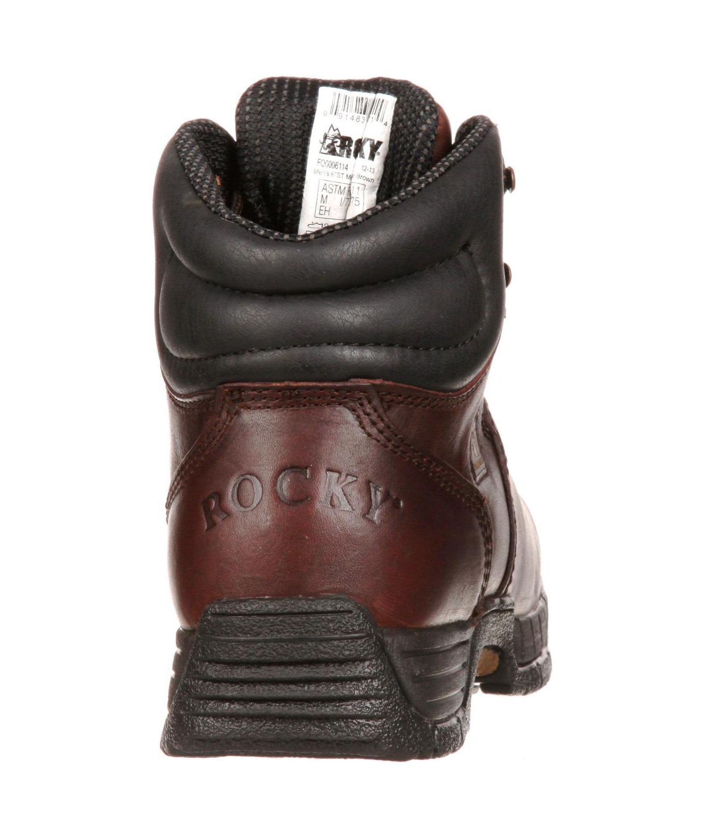 Мужские ботинки ROCKY MobiLite Steel Toe Waterproof Work Boots, цвет: Тёмный коричневый — фото 4