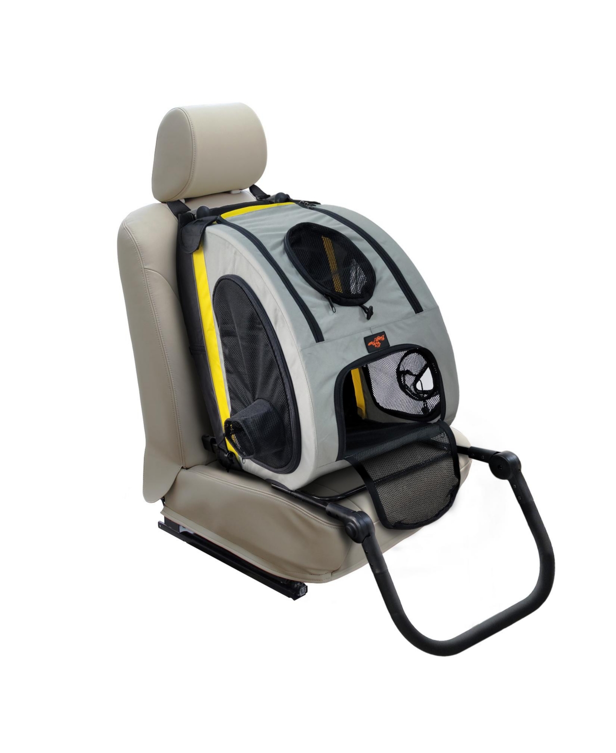 2-in-1 Pet Travel Carrier Stroller & Car Seat - Grey