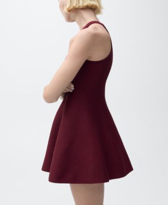 Women's Short Flared Knitted Dress