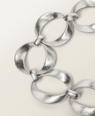 MANGO - Women's Metal Hoop Belt