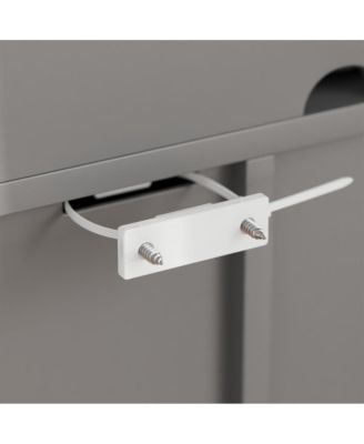 Diaper Table with 4 Drawers, Baby Changing Station with Storage Compartments