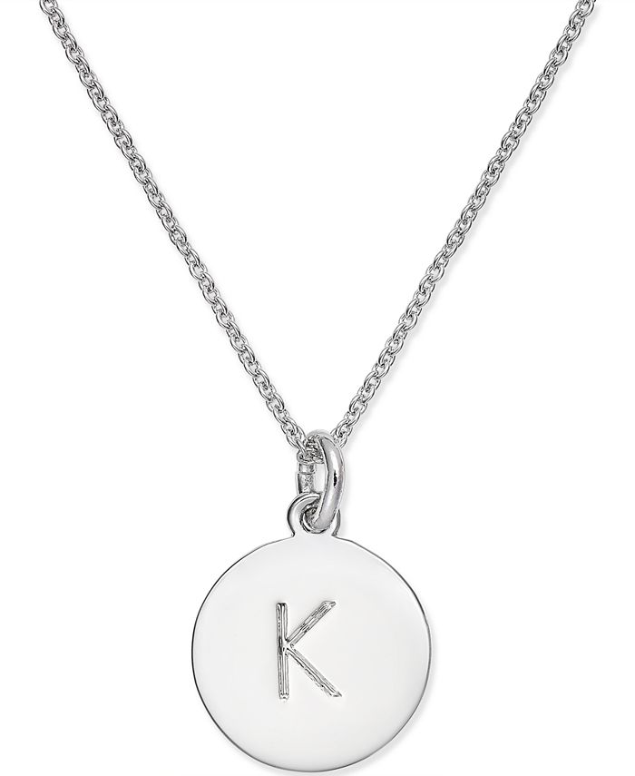 Total 76+ imagen kate spade initial necklace silver