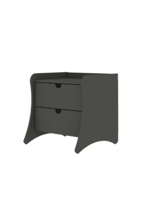 Coney 19.68" Mid-Century Modern 2-Drawer Nightstand