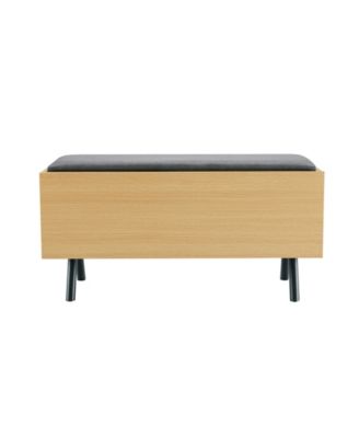 Paloma 35.8" Modern Upholstered Accent Storage Bench