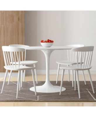 Heavy Duty Plastic Slat Back Dining Chair for Kitchen or Dining Room