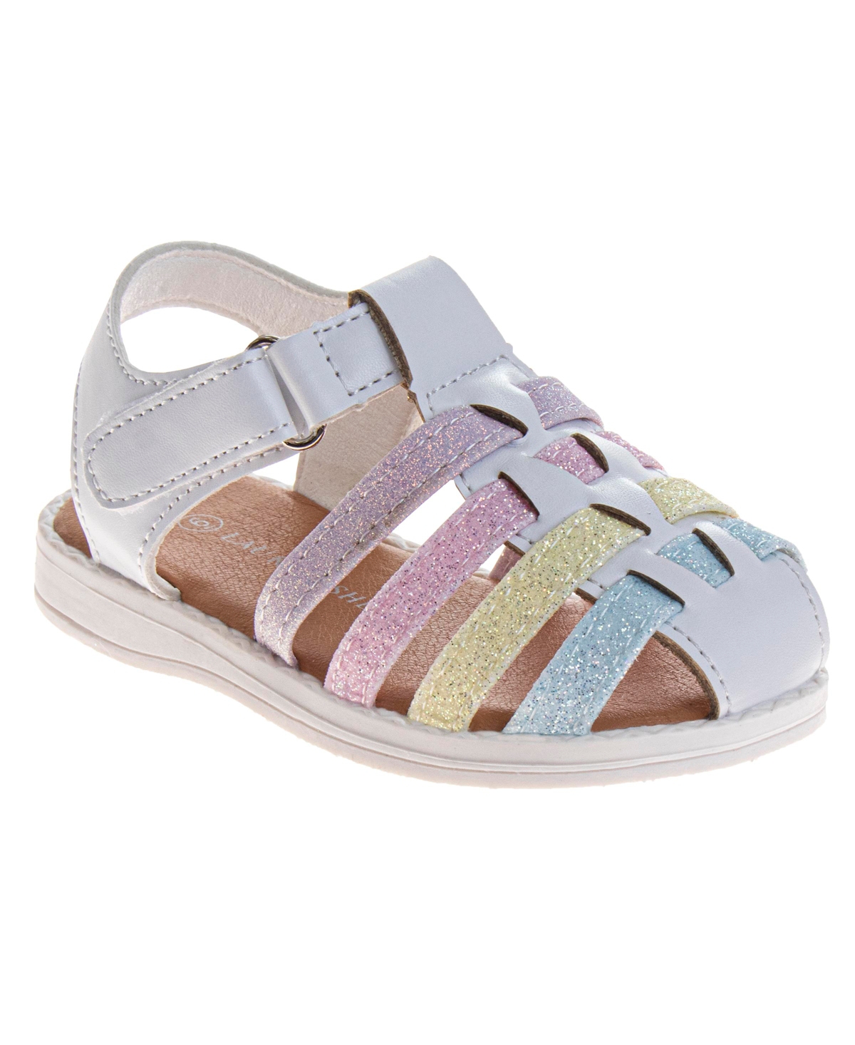 Laura Ashley Babies' Toddler Girls Flowers Open Design Sandals In Multi