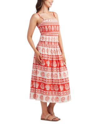 Bcx Juniors Printed Linen Blend Top Maxi Skirt