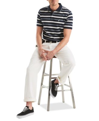 Men's Birdseye Stripe Polo Shirt