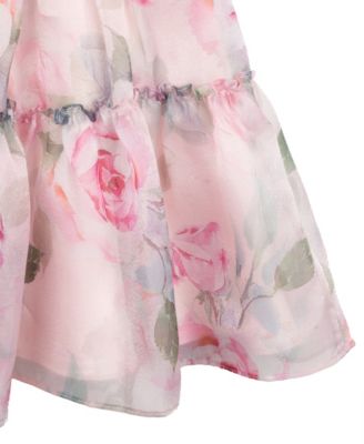 Big Girls Floral Organza Party Dress