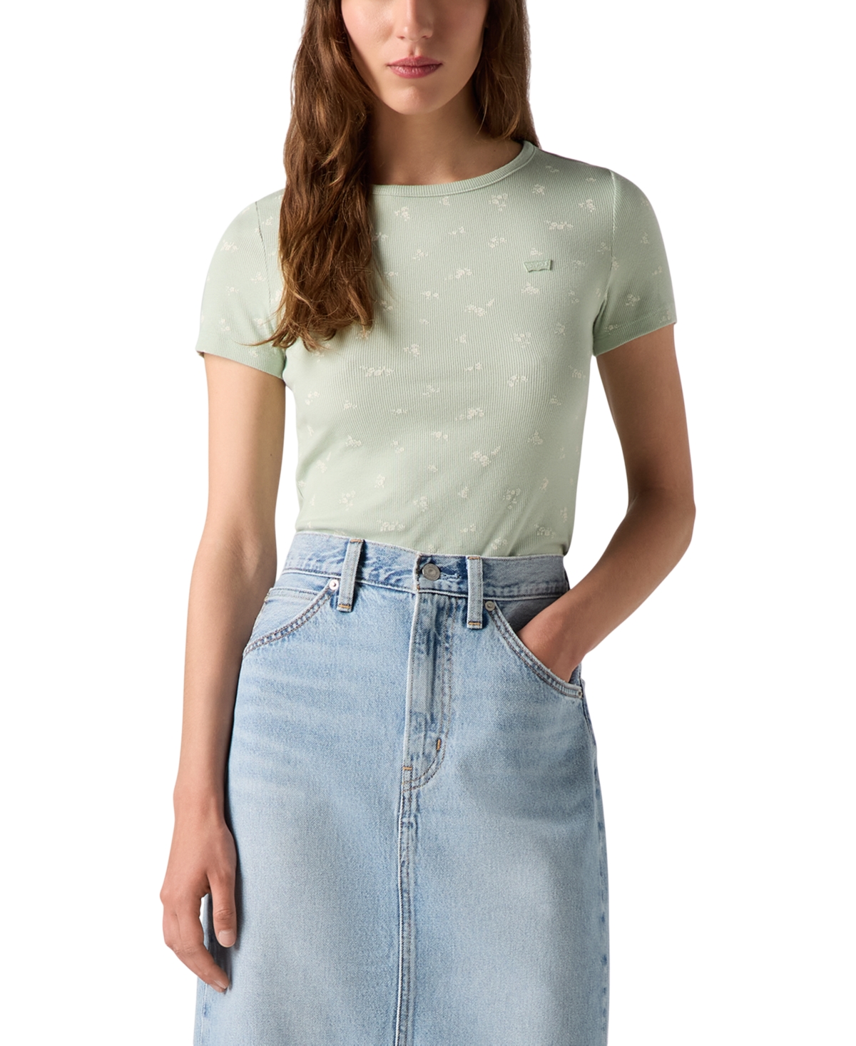Levi's Women's Hayes Slim-fit Short-sleeve Crewneck Tee