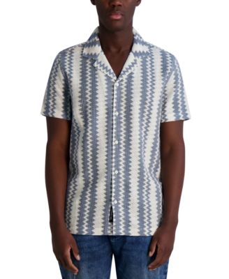 KARL LAGERFELD PARIS - Men's Textured Stripe Shirt
