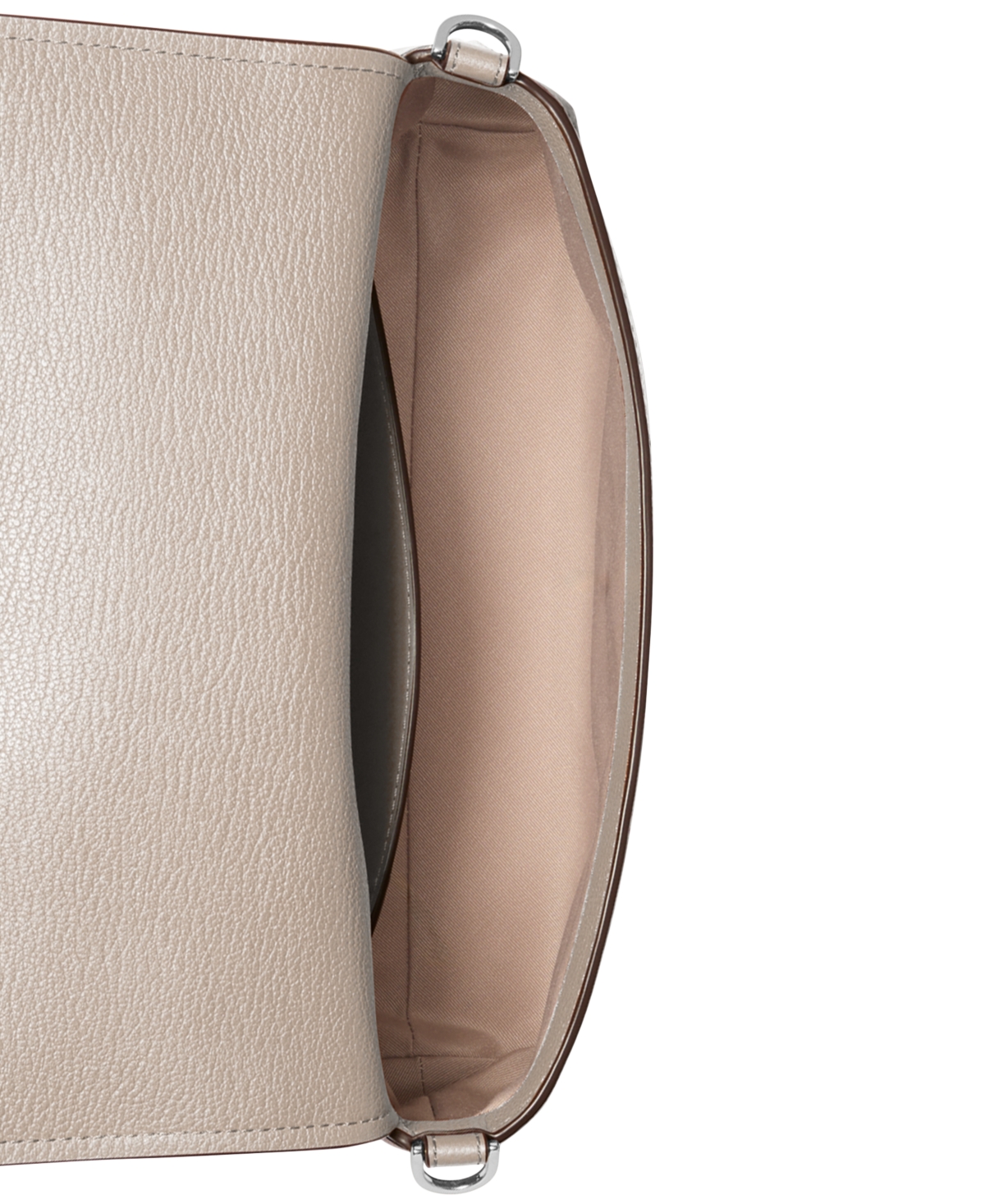 Michael Kors Michael  Small Leather Convertible Pouchette Crossbody In White