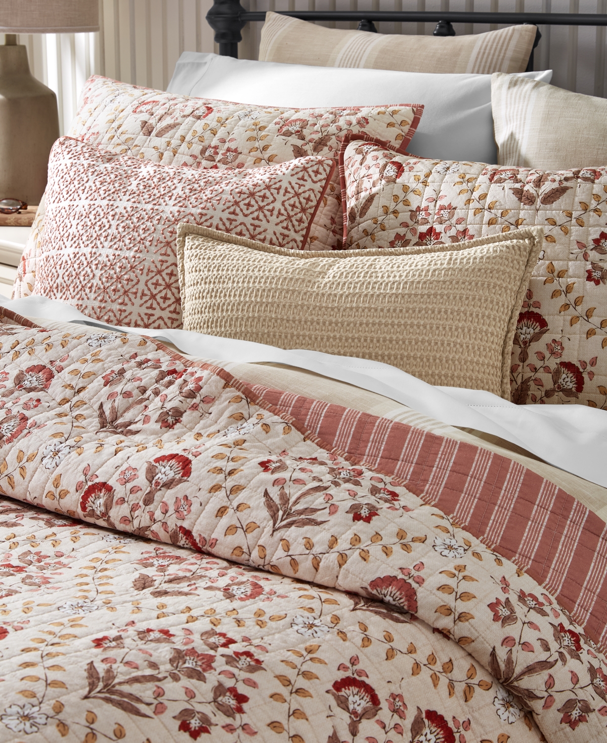 Macy's Charter Club Amelia 3-pc. Quilt Set, King, Exclusively At  In Orange