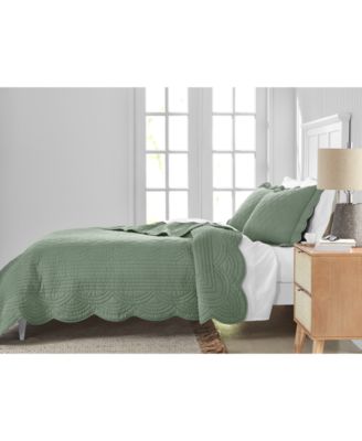 Bailey Scallop 3-Pc. Quilt Set, Full/Queen, Macy's Exclusive