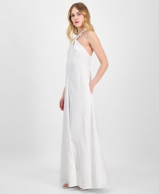 Women's Braided-Neck Maxi Dress, XS-P/XL, Exclusively at Macy's
