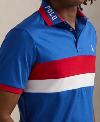 Men's Classic-Fit Striped Soft Cotton Polo