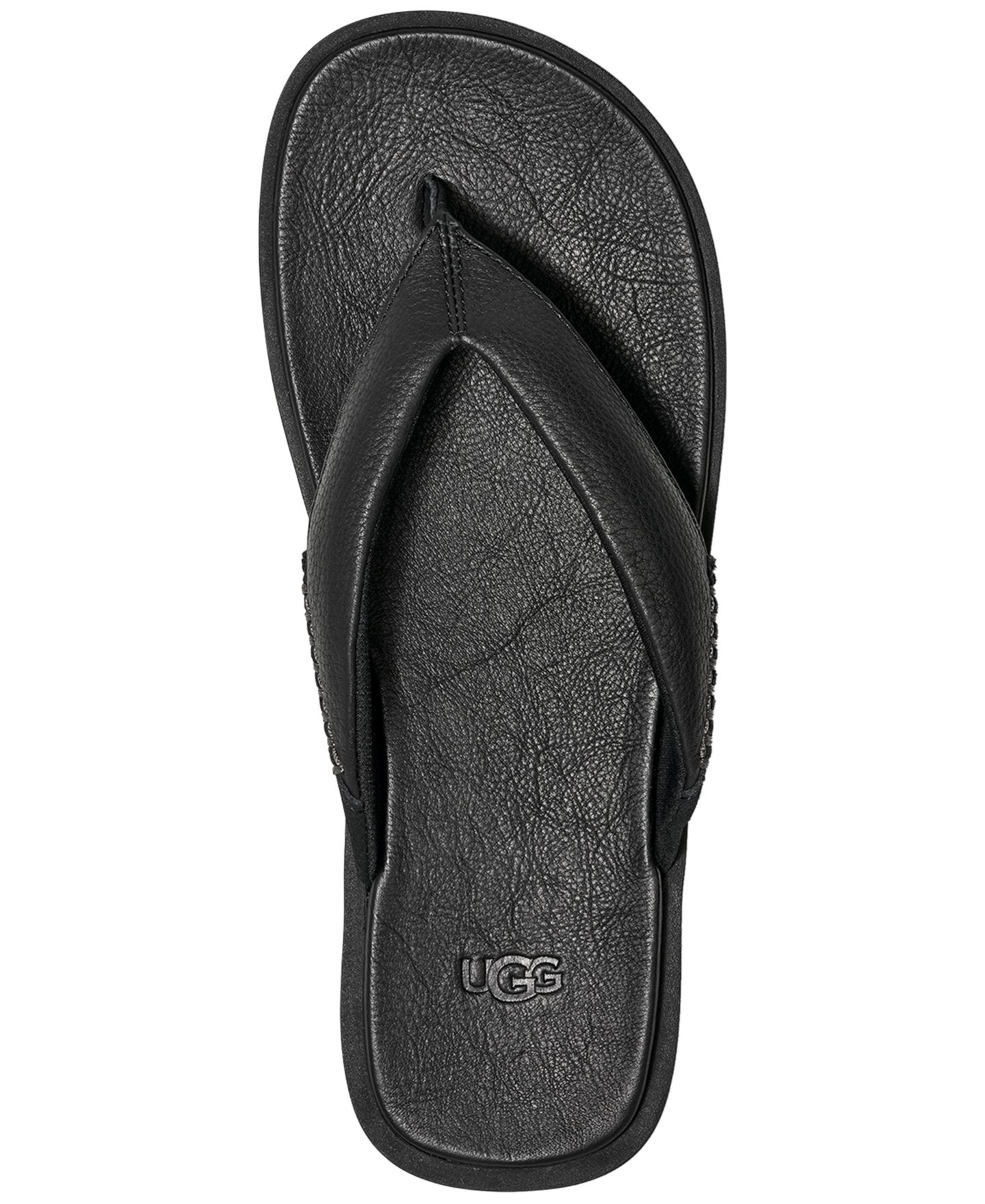 Мужские сандалии UGG® Seaside II Flip, цвет: Чёрный — фото 4
