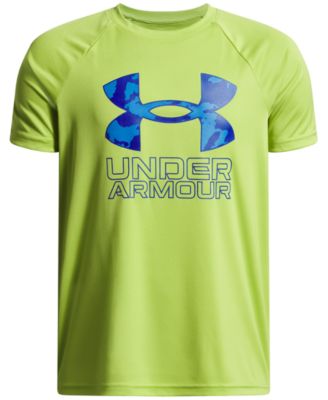 Under Armour - Big Boys Tech Hybrid Print Logo Graphic Short-Sleeve T-Shirt