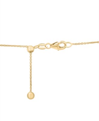 Diamond Openwork Cluster 18" Pendant Necklace (1 ct. t.w.) in 10k Gold, Exclusively at Macy's