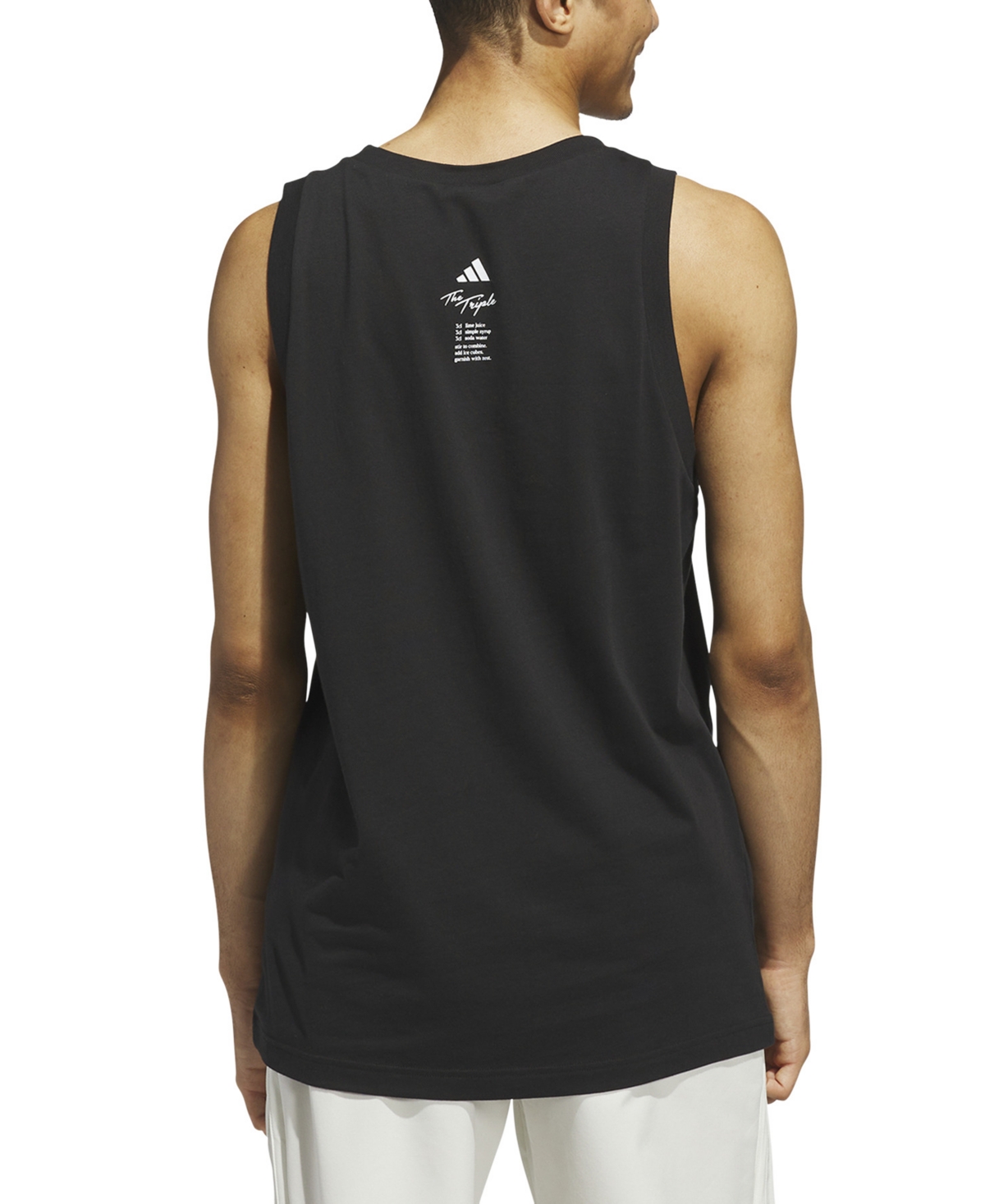 Adidas Originals Men's Triple Regular-fit Cocktail Graphic Tank Top