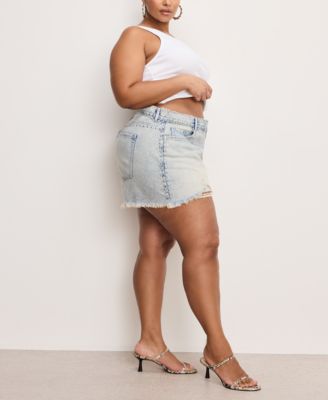 Women's Good 90's Studded Denim Shorts, Regular & Plus Size