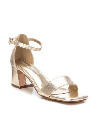 Women's Heeled Ankle Strap Sandals Refresh By Xti