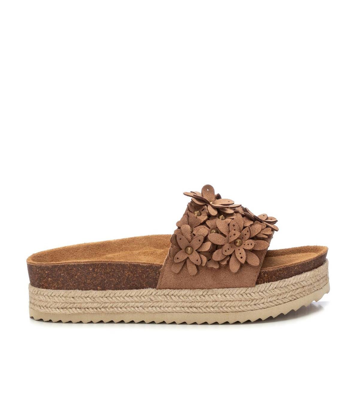 Women's Jute Wrapped Platform Sandals Refresh By Xti - Camel