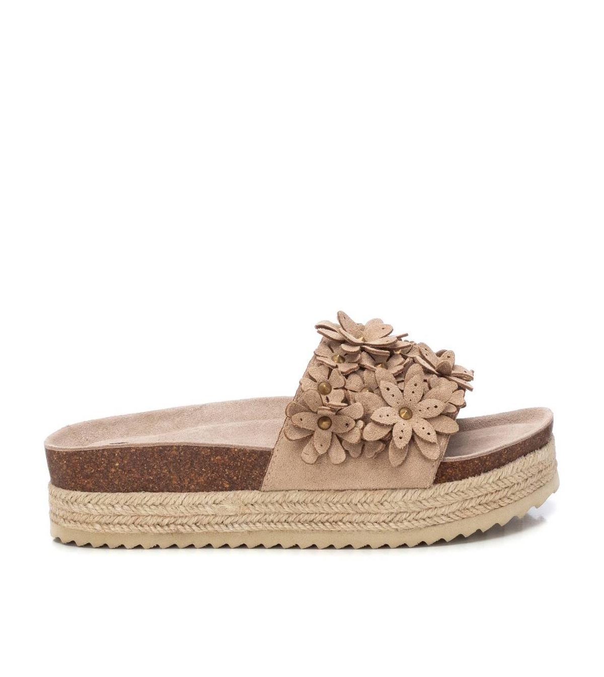 Women's Jute Wrapped Platform Sandals Refresh By Xti - Camel