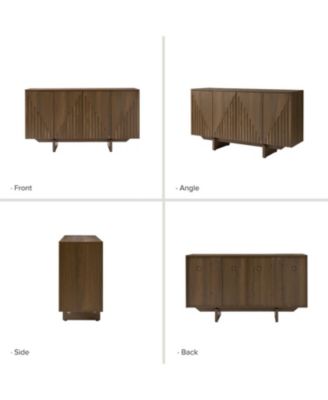 Modern Adamo 58"Wide 4 door Wood Sideboard