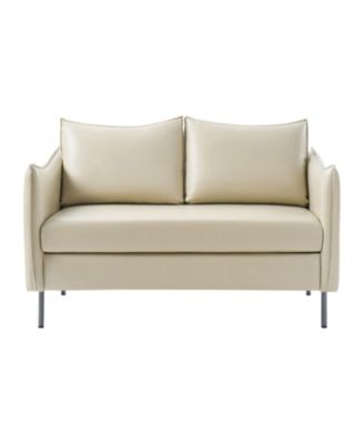 Monroe Modern Industrial-Style PU Leather Sofa with Sturdy Metal Legs And Movable Seat