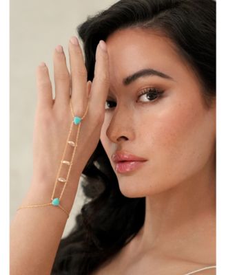 Turquoise Solstice Chain Bracelet