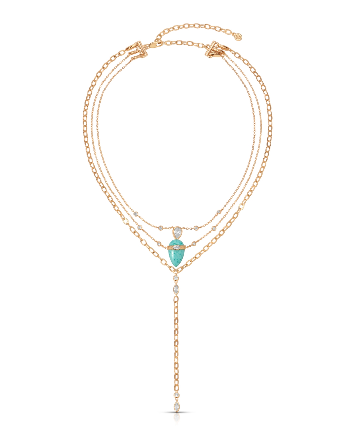 Ettika Reconstituted Turquoise Solstice Layered Necklace