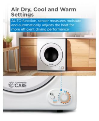 3.5 Cu. Ft. Portable Electric Dryer, Front Load, 120V, 1500W, Holds 13.2 lbs Laundry, Stainless Steel Drum