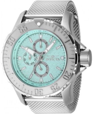 Men's 48012 Vintage  Quartz Chronograph Turquoise Dial Watch