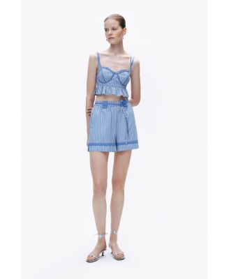 Women's Ruffle Crop Top