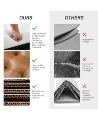 Terencio Bedroom Genuine Leather Bench