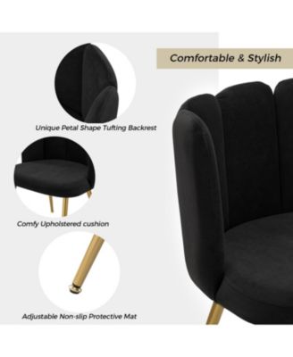 Contemporary Juan Side Chair with Tufted Back