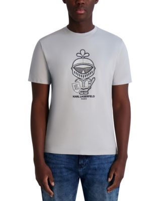 KARL LAGERFELD PARIS - Men's Shiny Armor Graphic T-Shirt