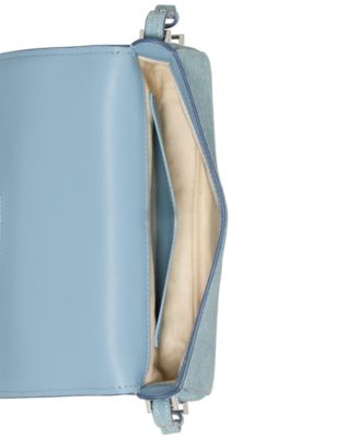 Liv Denim Suede Shoulder Bag