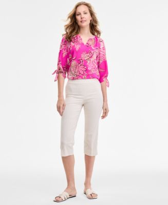 [eessay] ROSE CAPRI PANTS  /追跡付 Jones New York Women's Pull-On Cropped Stretch Capri Pants