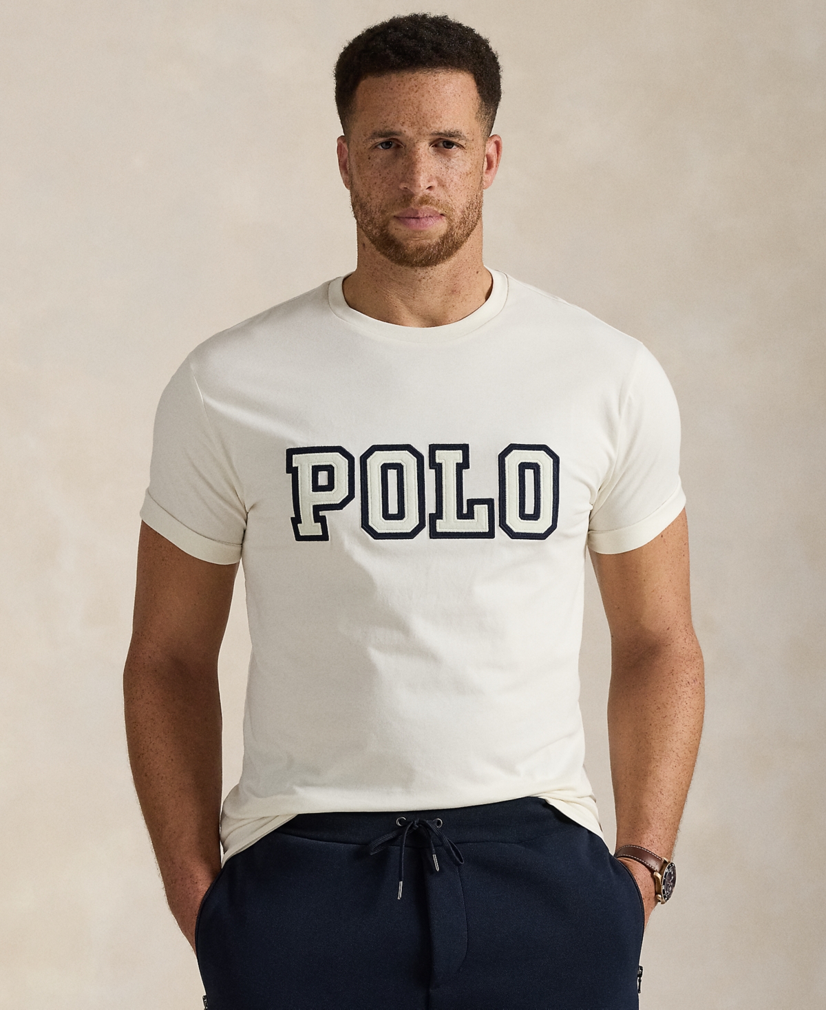 Polo Ralph Lauren Cotton Embroidered Varsity T-shirt In White