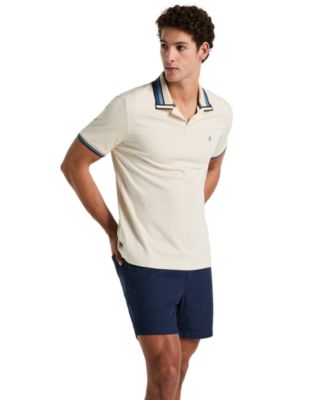 Men's Slim-Fit Cotton Tipped Polo Shirt