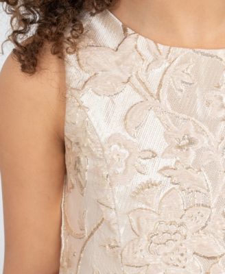 Toddler and Little Girls Brocade Party Dress