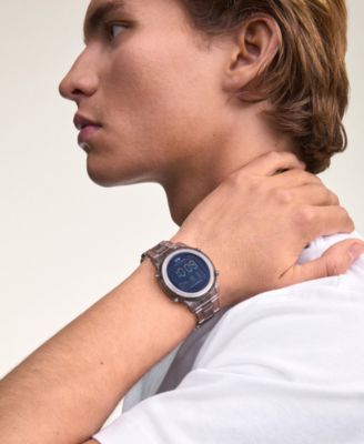 Men's Chronograph Gray Plastic Watch, 42mm