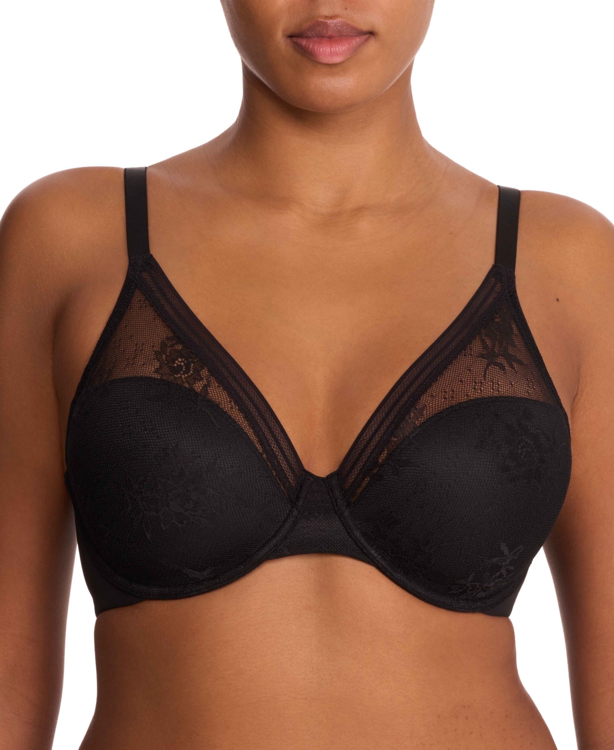 Natori Love Lace Underwire Full Coverage Plunge Bra