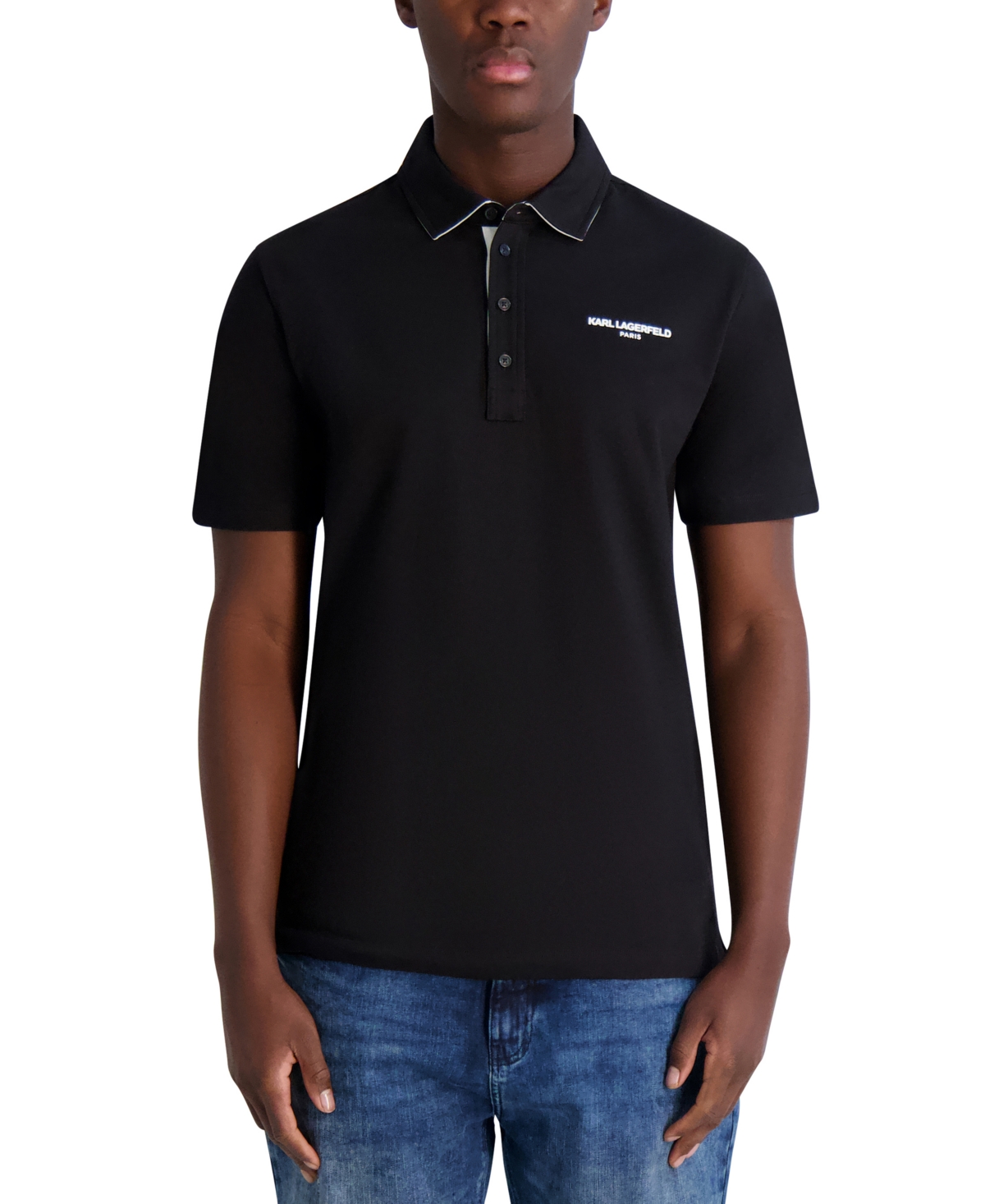Karl Lagerfeld Men's Logo Polo Shirt